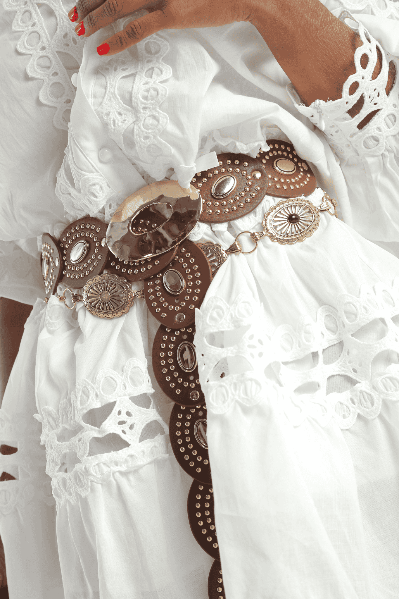 Vestido Blanco Estilo Gripiur